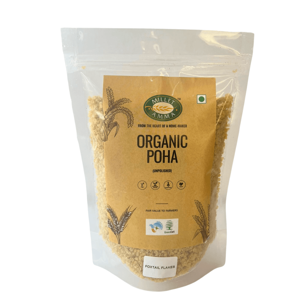 Foxtail Millet Poha Flakes Organic 500 gms Millet Amma