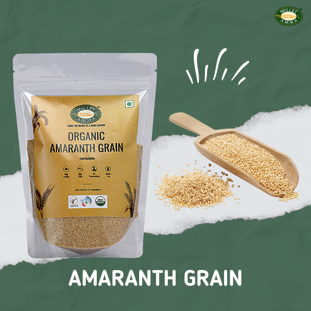 Amaranth Grain Organic (500gm) Buy Amaranth Grain Millet Amma