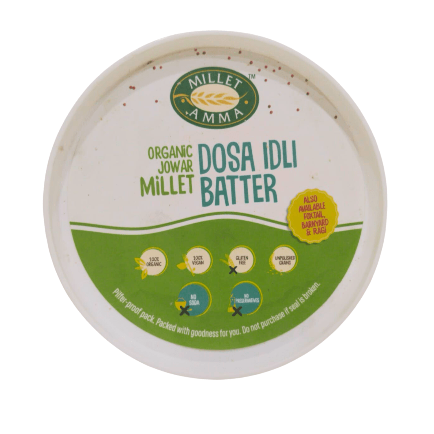 Jowar Millet Dosa Idli Batter Organic 1kg (Delivering Bangalore Only)