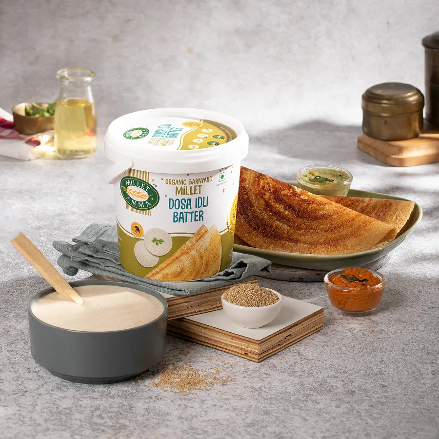 Barnyard Millet Dosa Idli Batter Organic 1kg (Delivering Bangalore Only) image 1