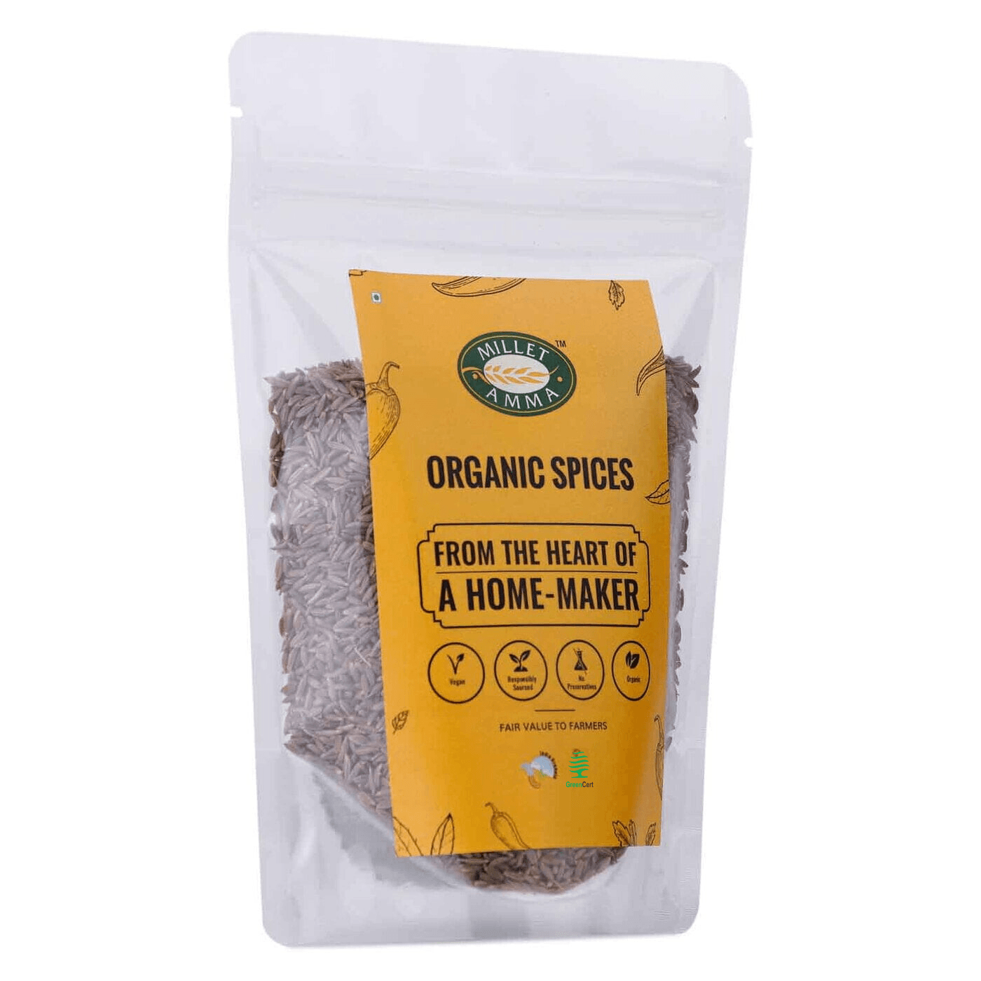 Jeera Seeds Organic 200gm - Millet Amma