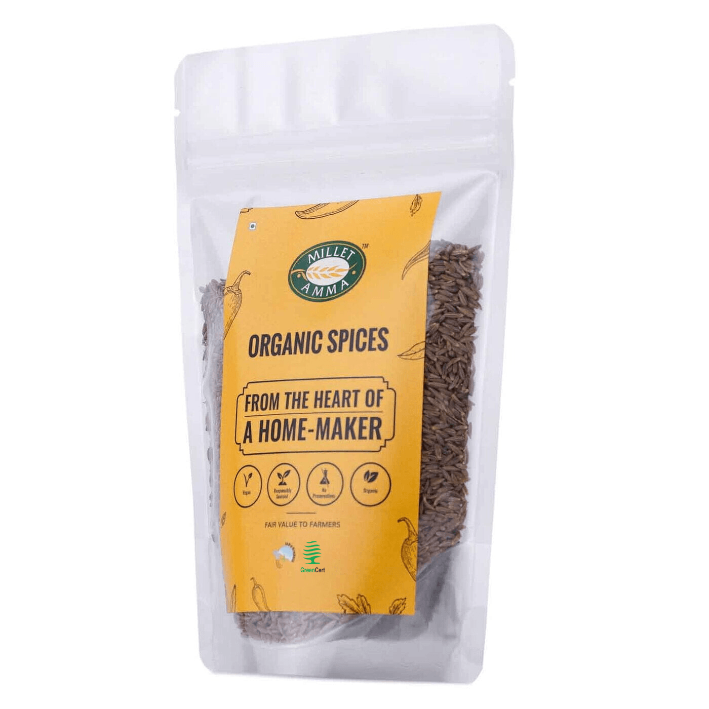 Jeera Seeds Organic 200gm - Millet Amma