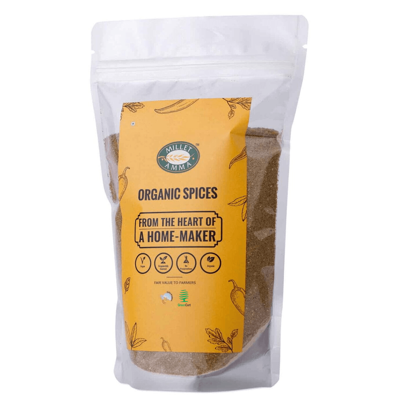 Coriander Powder Organic 200gm - Millet Amma