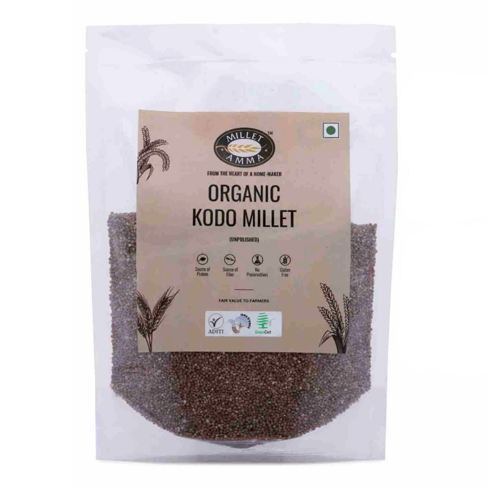 Kodo Millet Grains Organic 500 G - Millet Amma