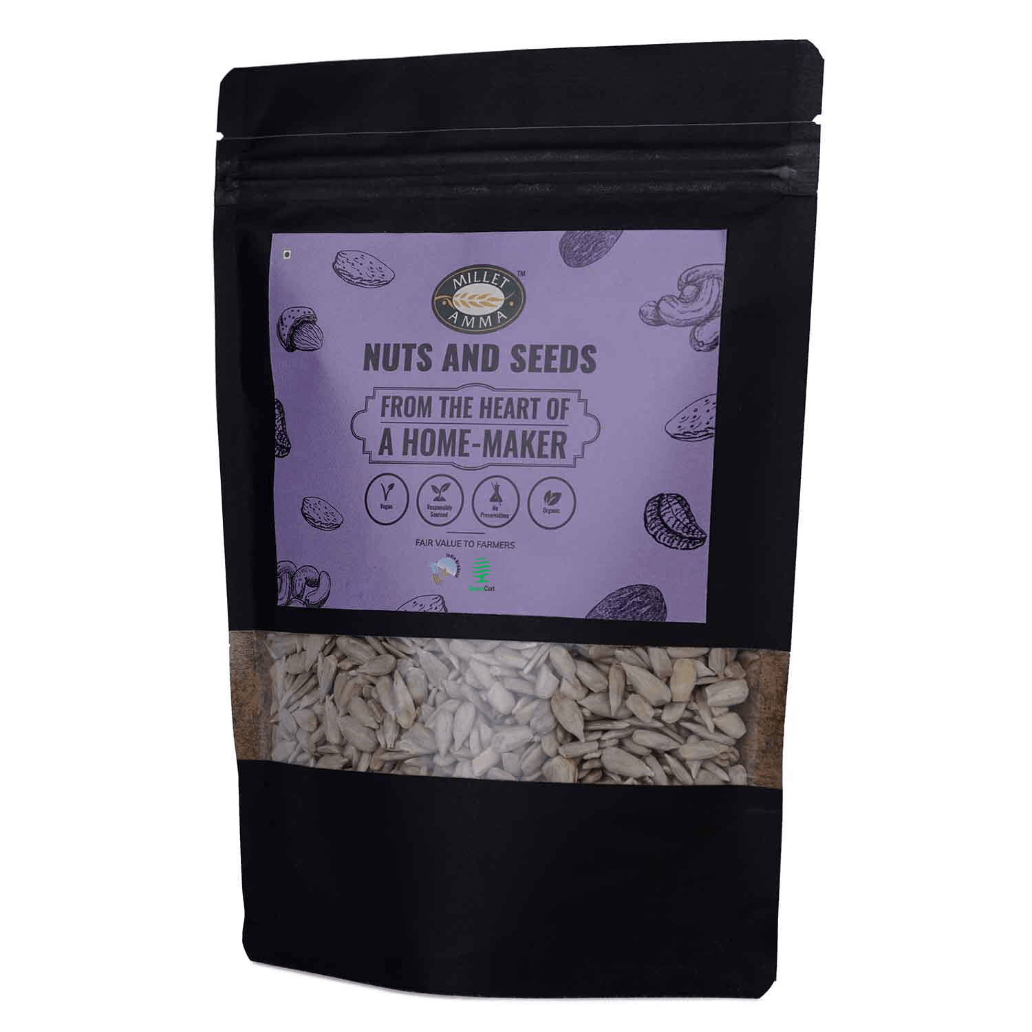 Sunflower Seeds Organic 250gm - Millet Amma