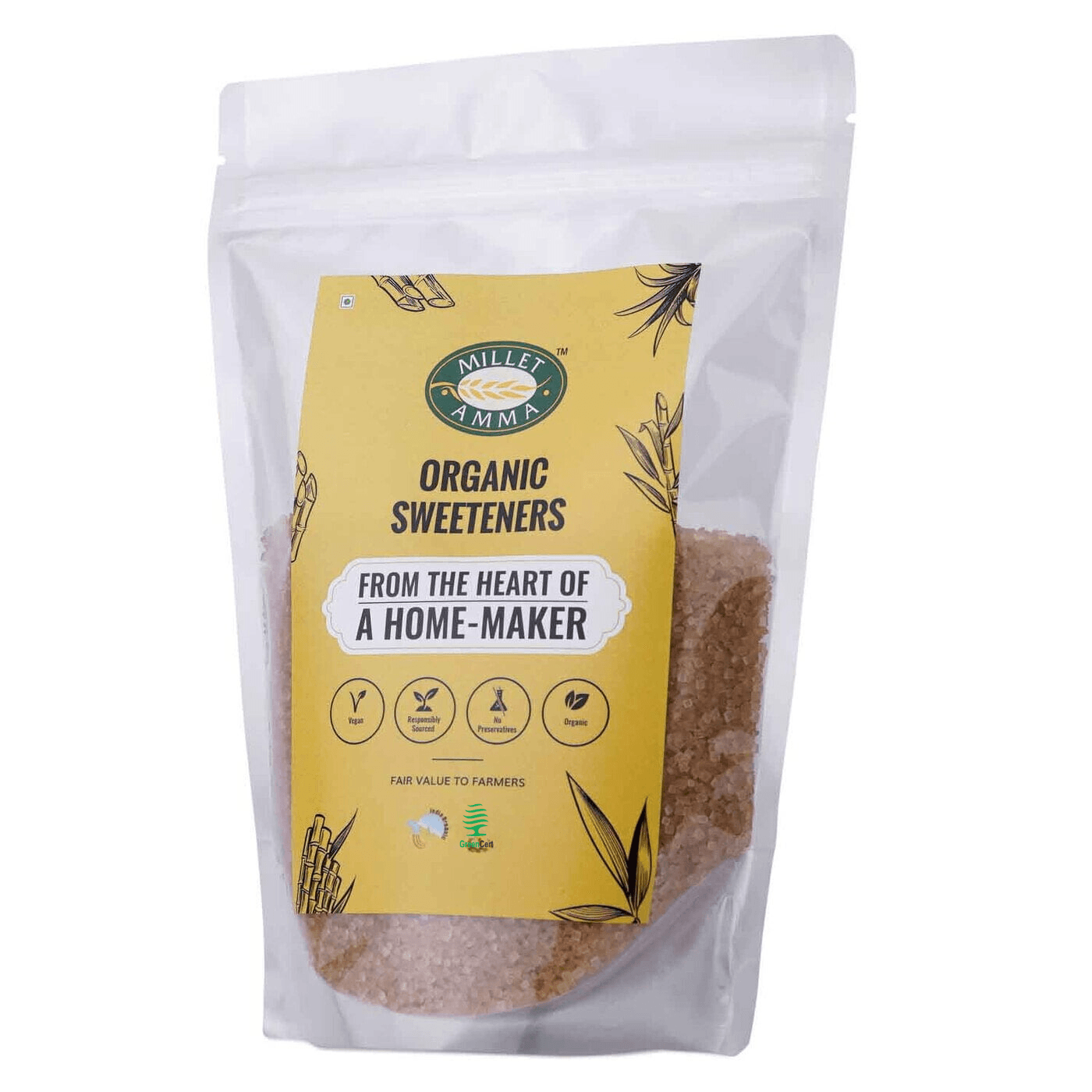 Brown Sugar Organic 500gm - Millet Amma