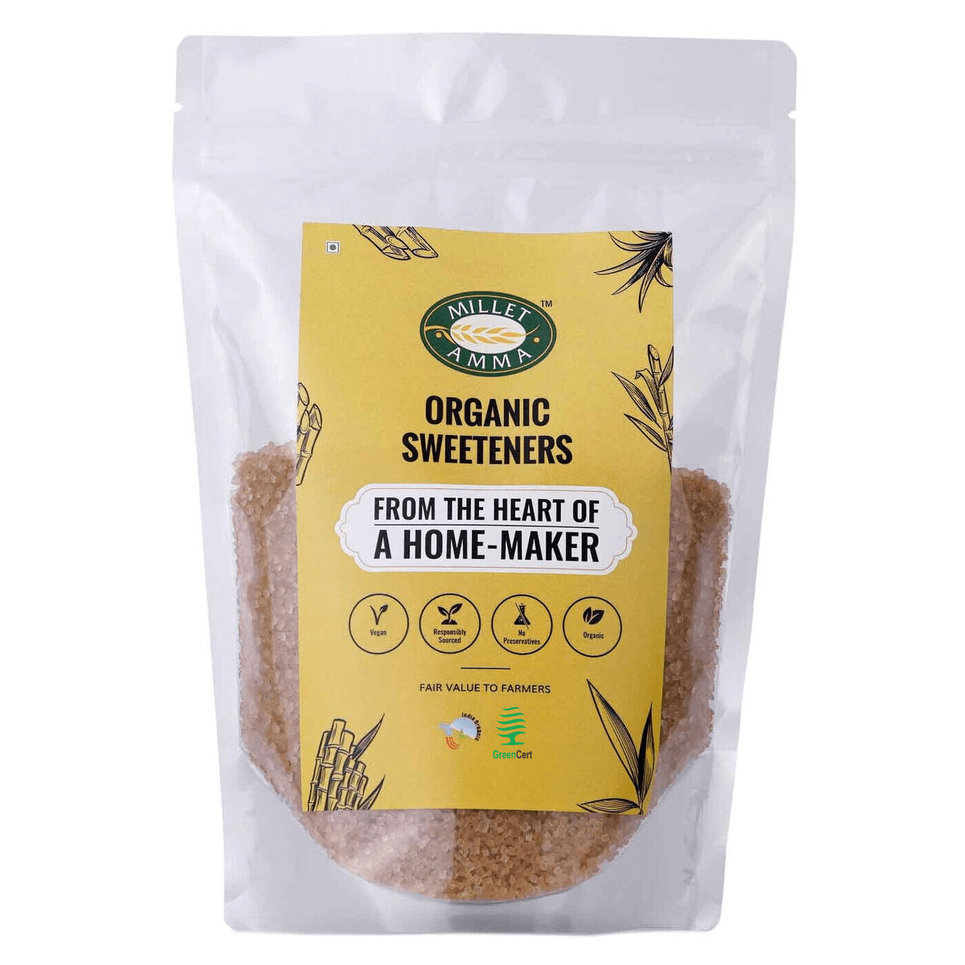 Brown Sugar Organic 500gm - Millet Amma