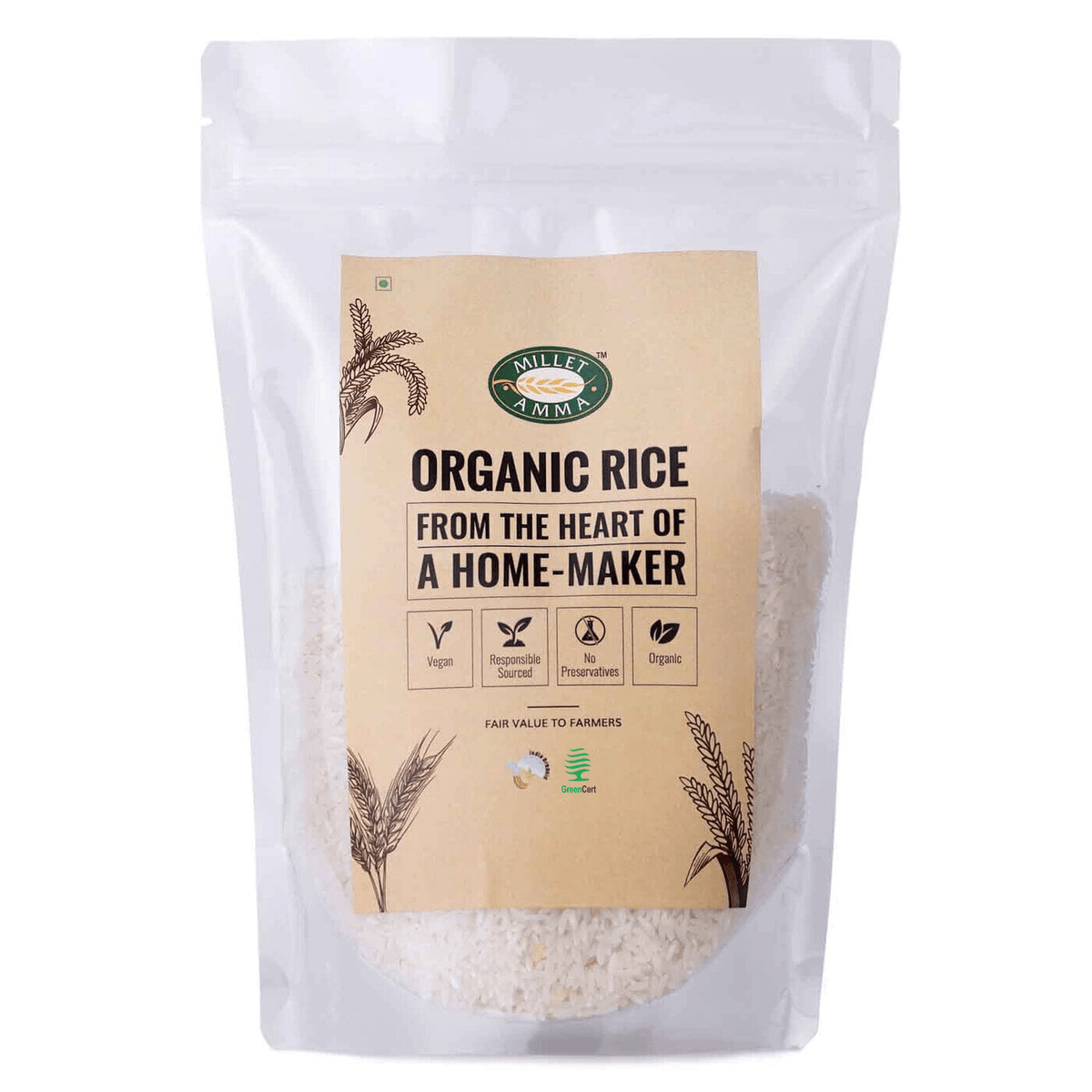 Sona Masoori Rice 500gm | Buy Sona Masuri Rice Price - Millet Amma