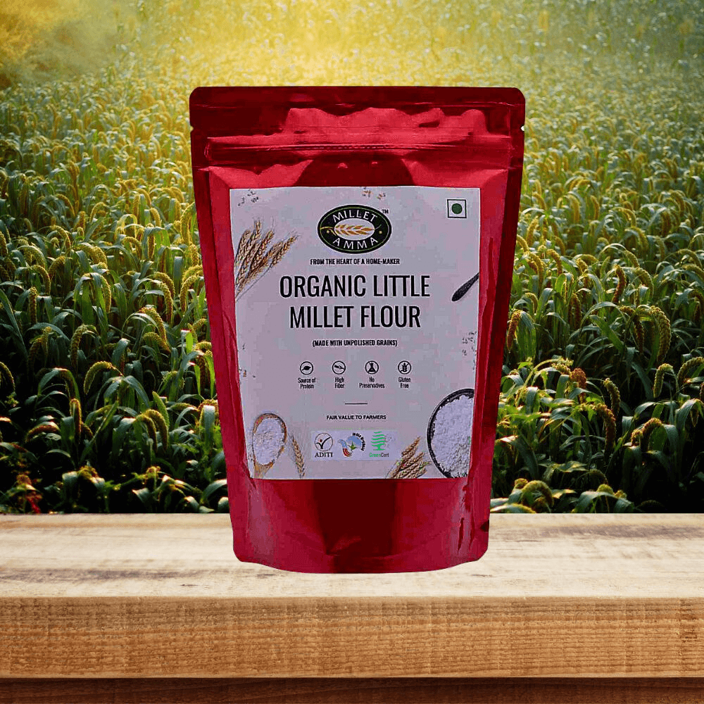 Little Millet Flour Organic 500 G - Millet Amma