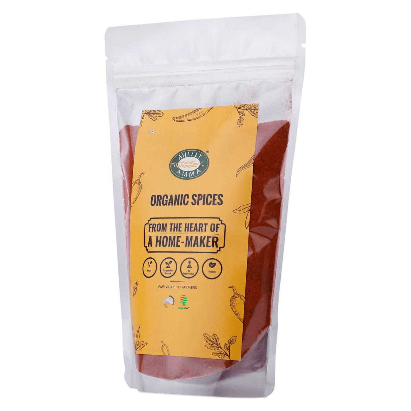 Red Chilli Powder (Byadgi) Organic 200gm - Millet Amma