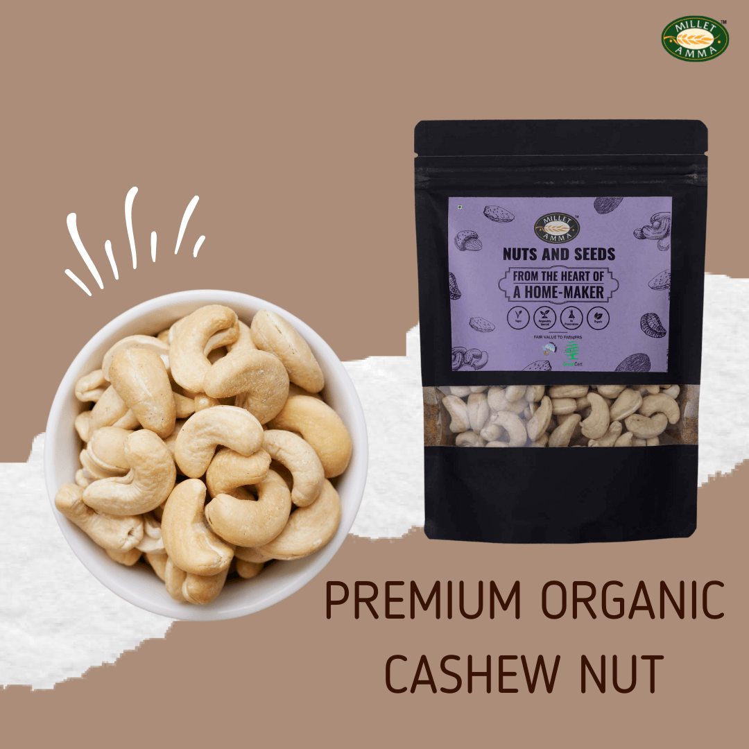 Cashewnut Organic 250gm - Millet Amma