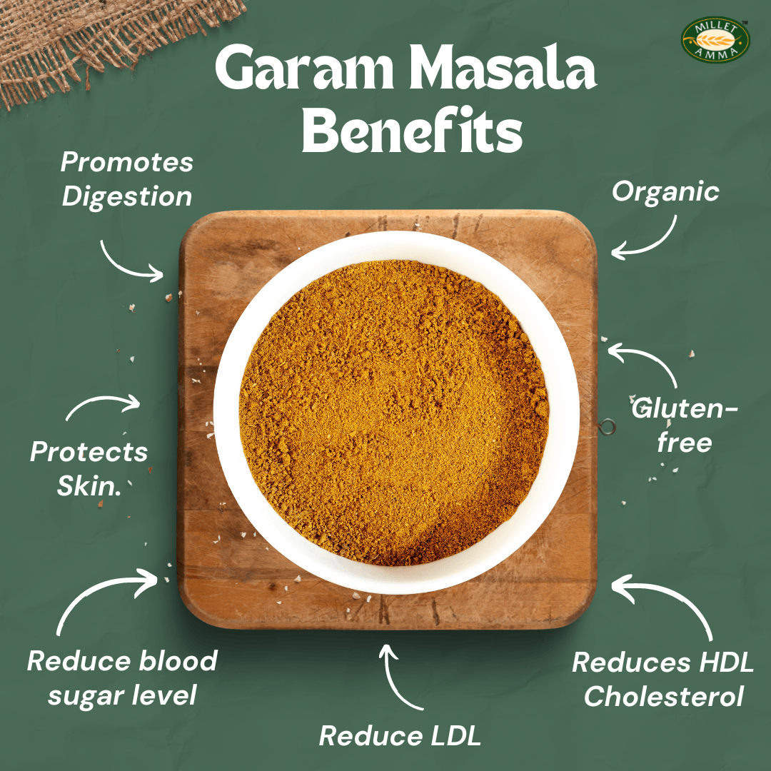 Millet Amma Organic Garam Masala Powder - 100 gm