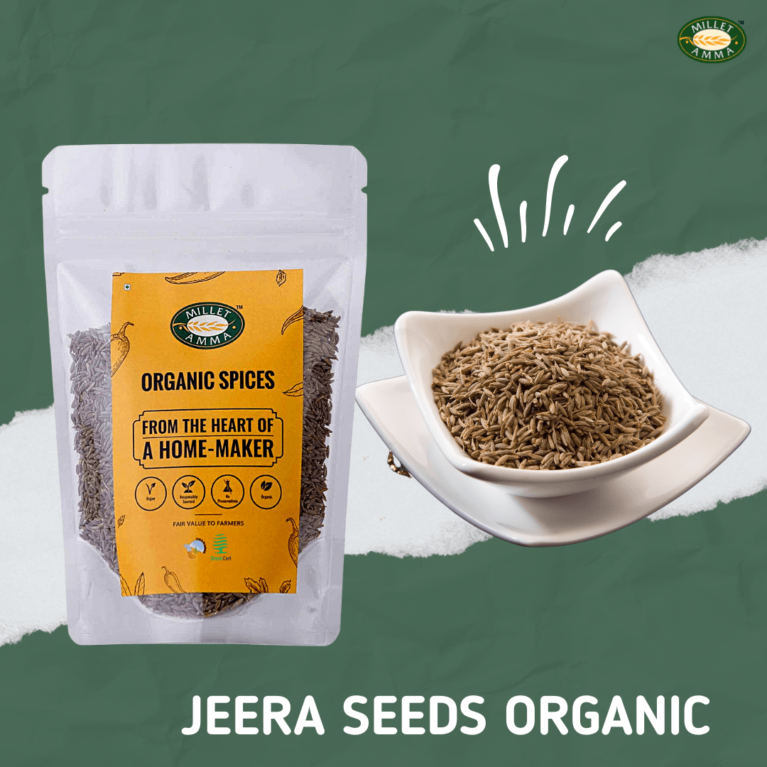 Jeera Seeds Organic 200gm - Millet Amma