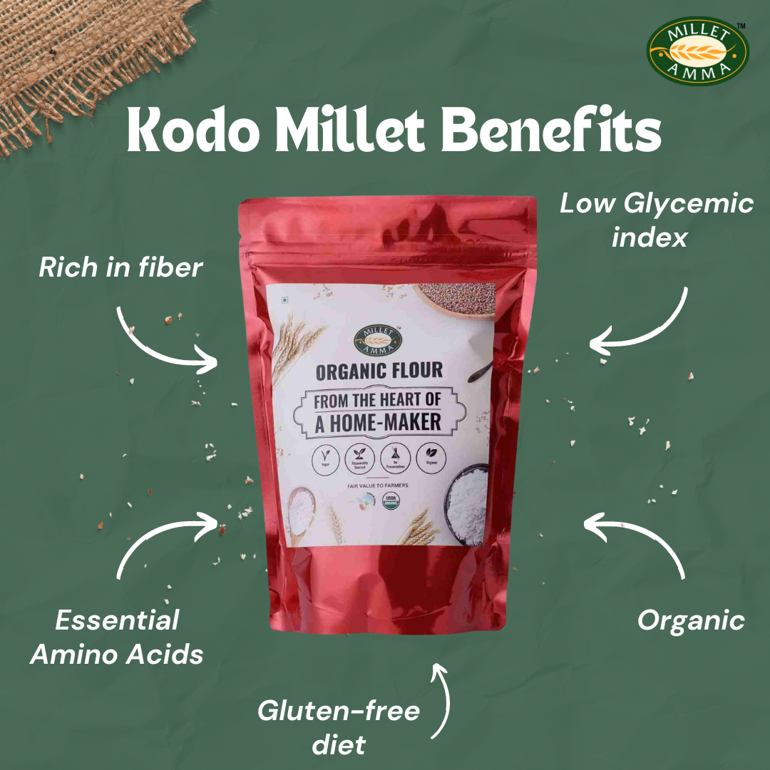 Kodo Millet Flour Organic 500 G