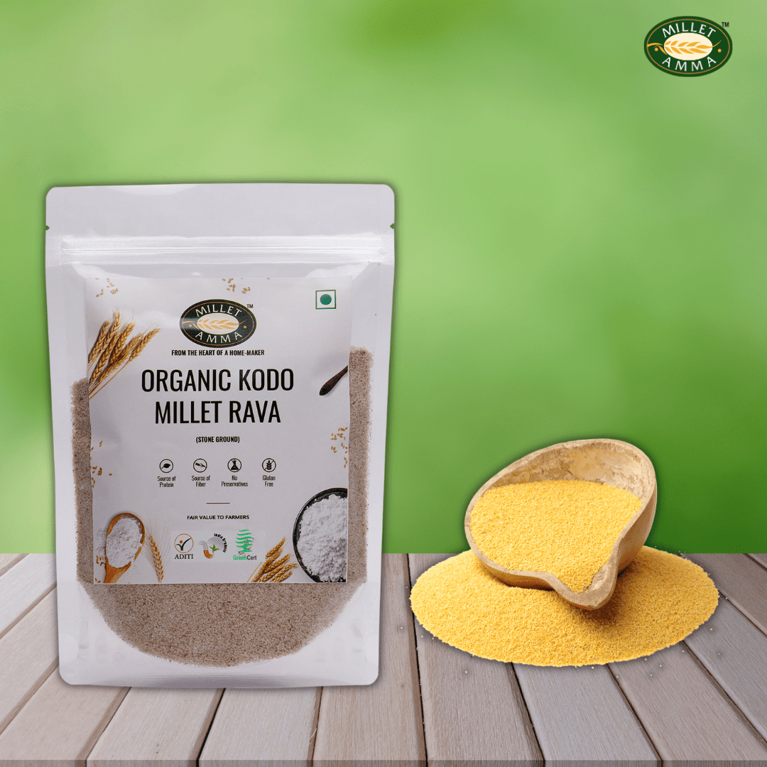 Kodo Millet Rava Organic 500 G - Millet Amma