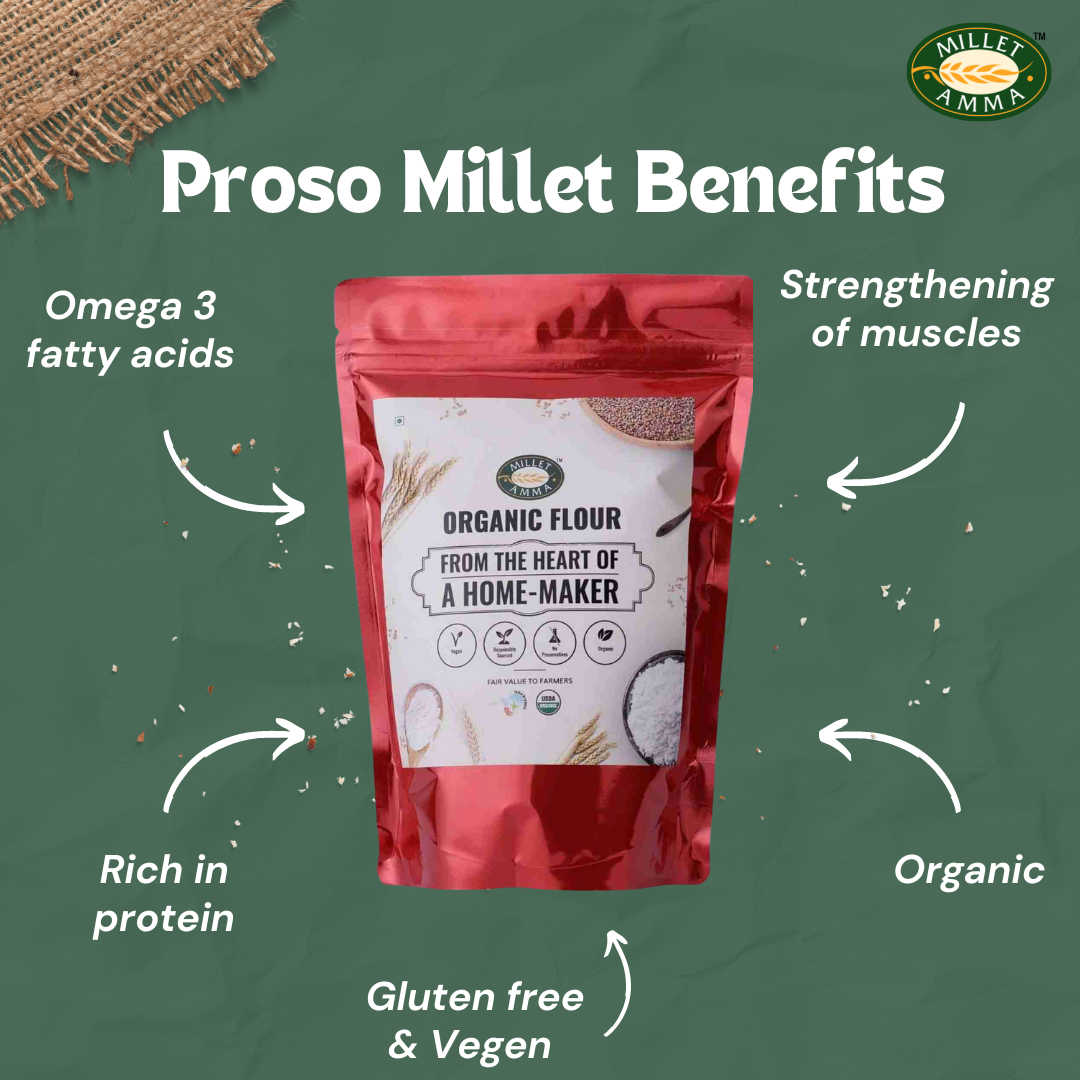 Proso Millet Flour Organic 500 G