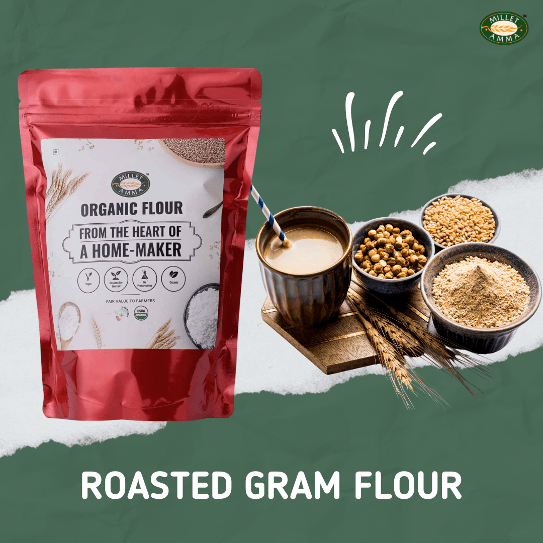 Roasted Gram Flour (Sattu) Organic 500gm