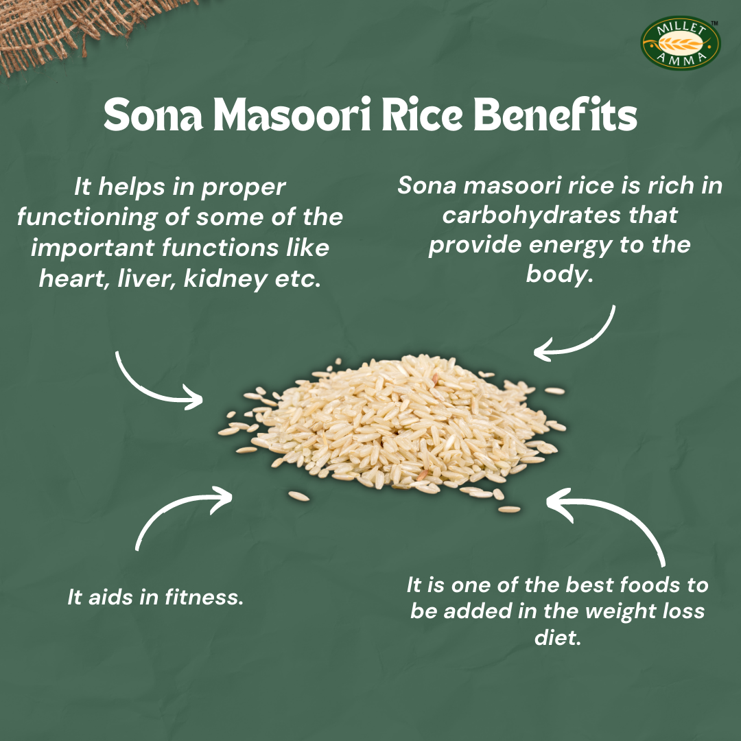 Sona Masoori Rice Organic 500gm