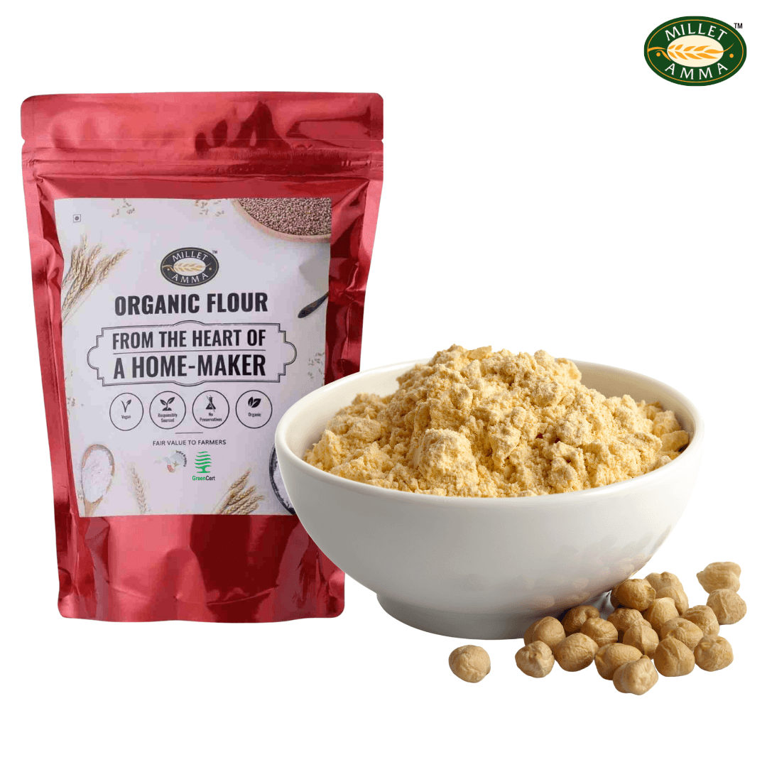 Soyabean Flour Organic 500gm - Millet Amma