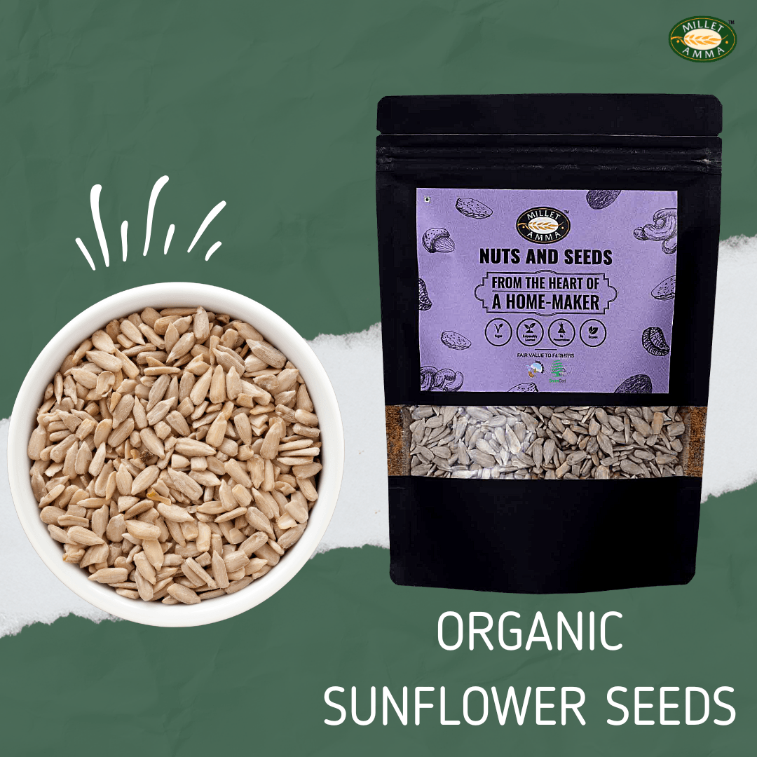 Sunflower Seeds Organic 250gm - Millet Amma