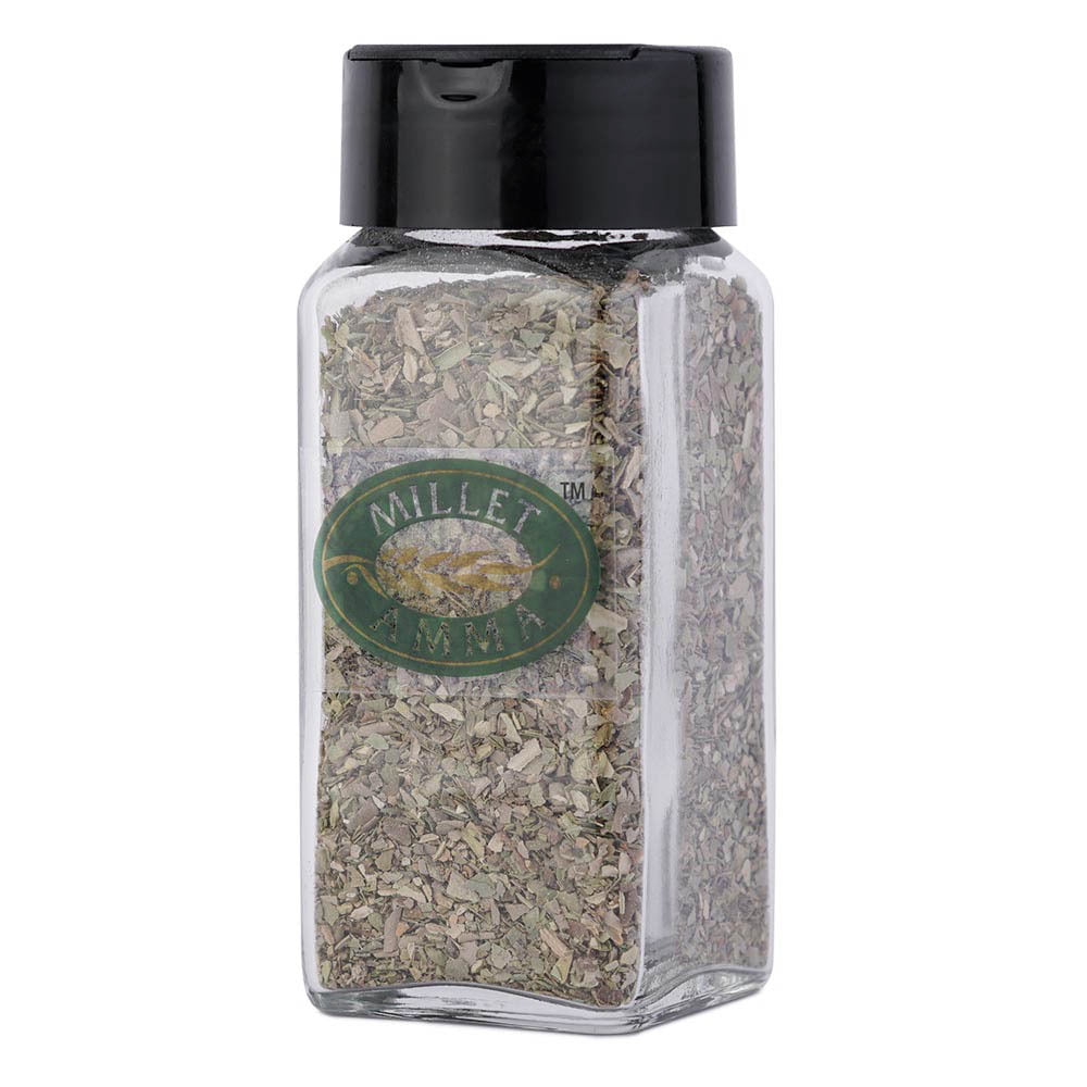 Our Dry Oregano is packed in a glass sprinkler bottle and can be placed on the dining table of the house to enjoy the authentic flavor of Oregano on Pizzas and Pasta  The Oregano has strong distinctive taste and aroma as it processed in-house.