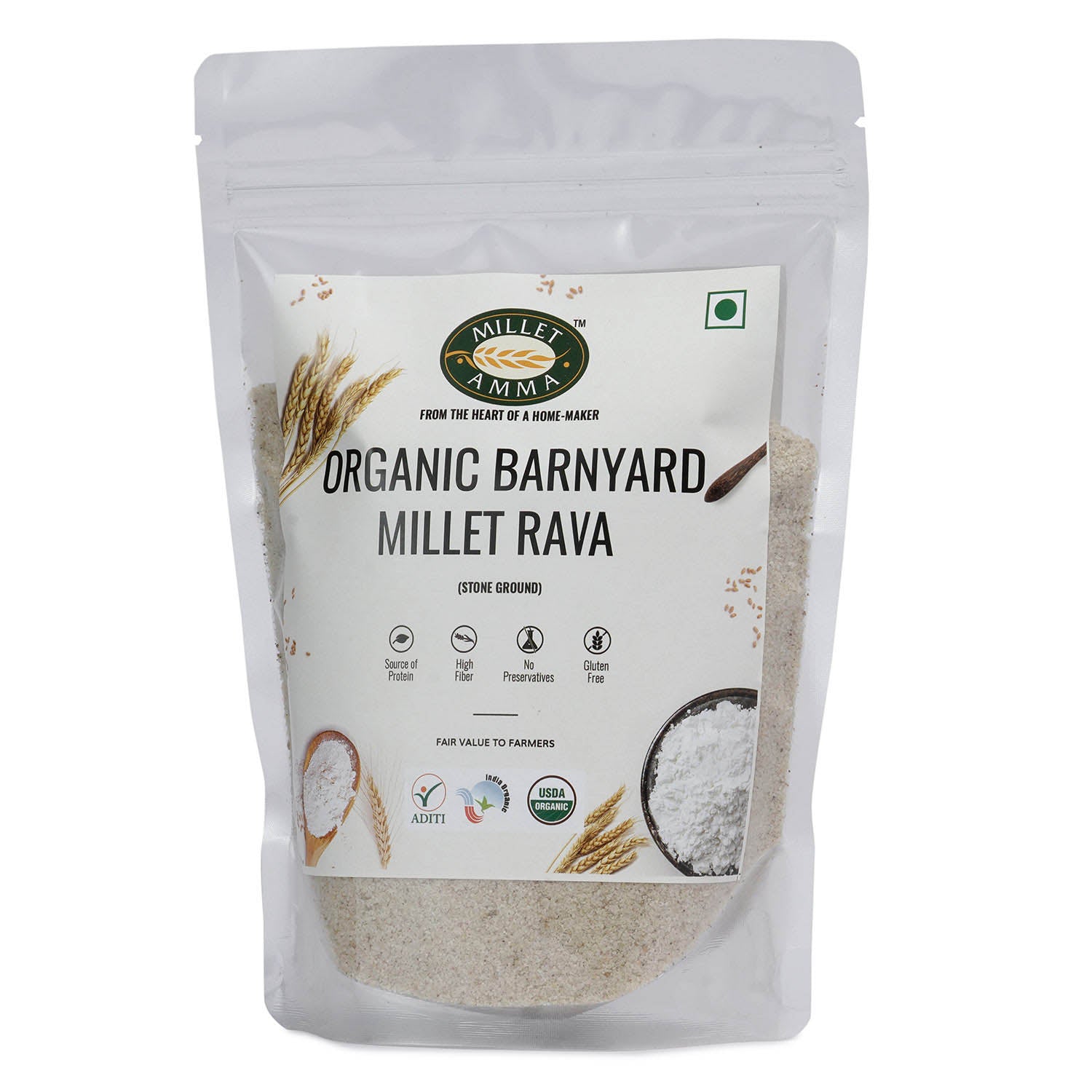 Barnyard Millet (Rava) Organic 500 G