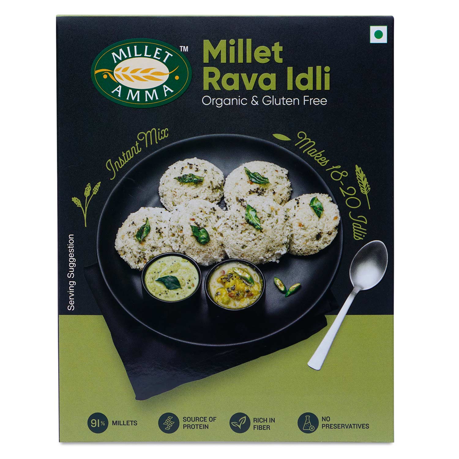 Millet Rava Idli Mix 250g + Millet Pongal Mix 250g