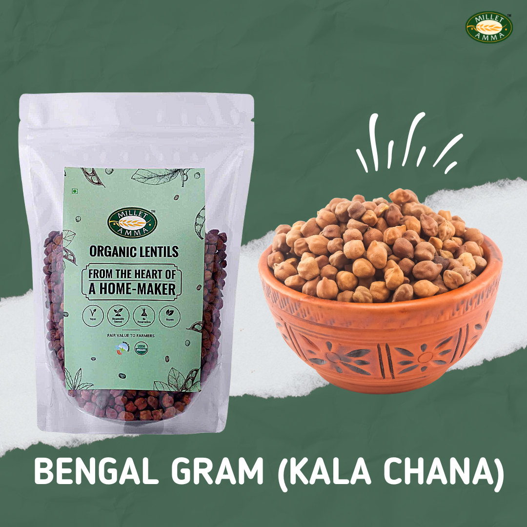 Bengal Gram/Kaala Chana Organic 500gm