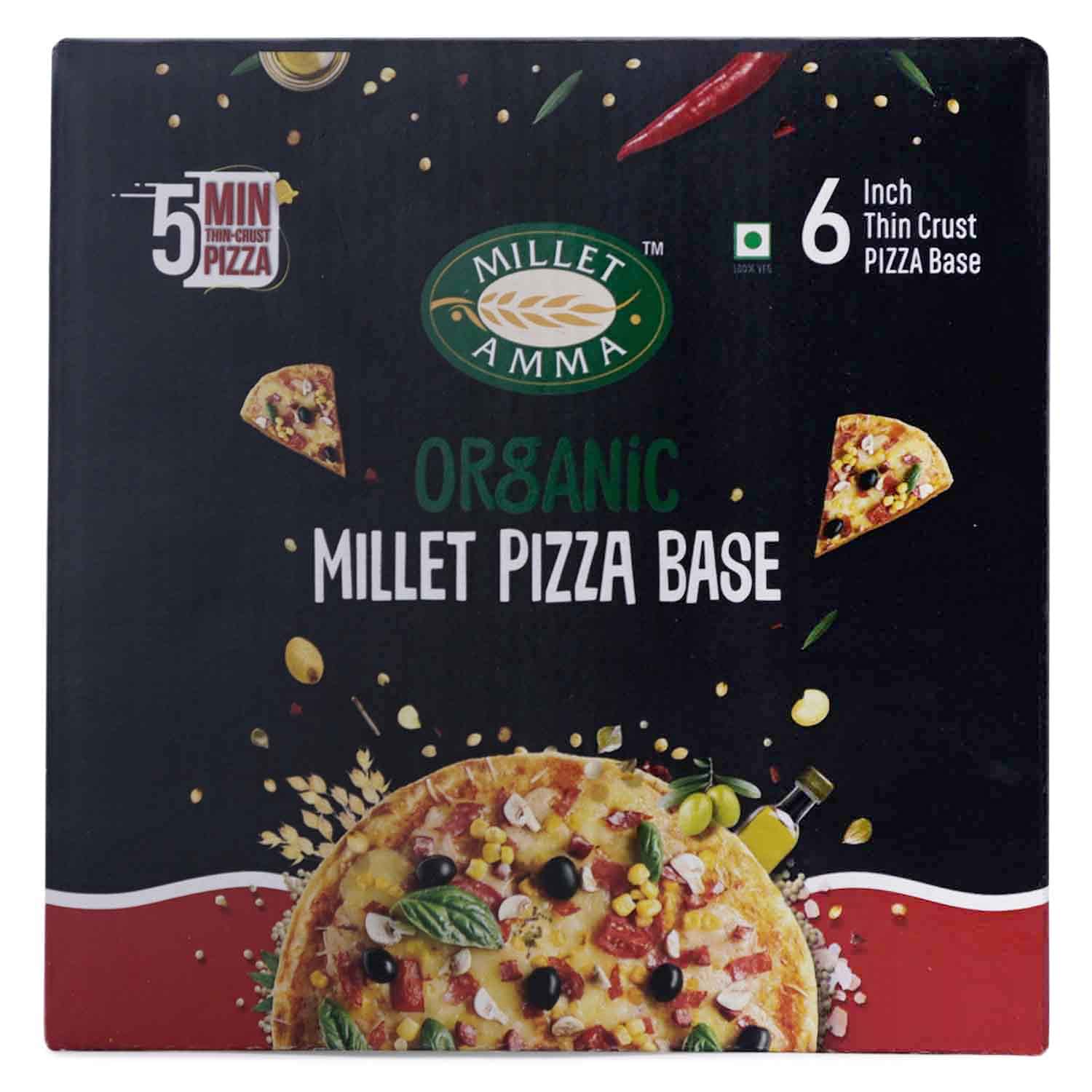 Millet Pizza Base 200g + Foxtail Millet Grains 500g + Foxtail Millet Flour 500g